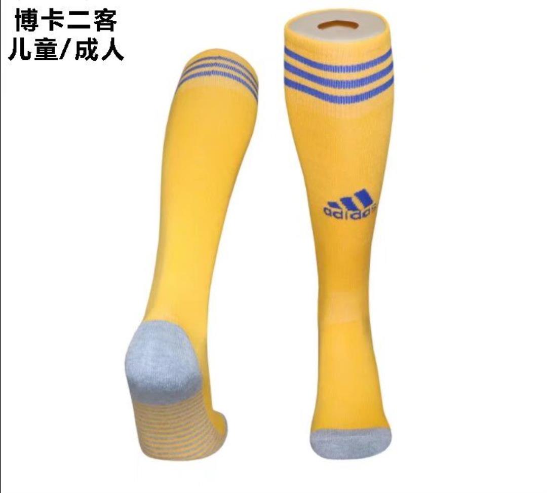AAA Quality Boca Juniors 22/23 Third Yellow Soccer Socks